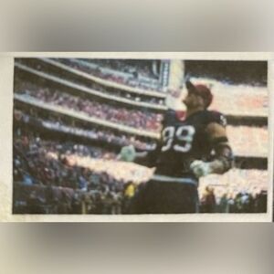 Houston Texans JJ Watt Flag, Football Mancave Garden Banner Red, Grommets 5'x3'